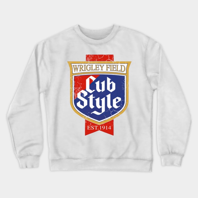 Cub Style Vintage Chicago Crewneck Sweatshirt by E